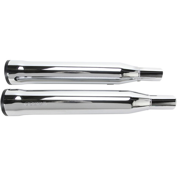 Cobra - 3" Slip-On Mufflers W/ Race-Pro Tips fits '04-'13 Sportster Models - Chrome