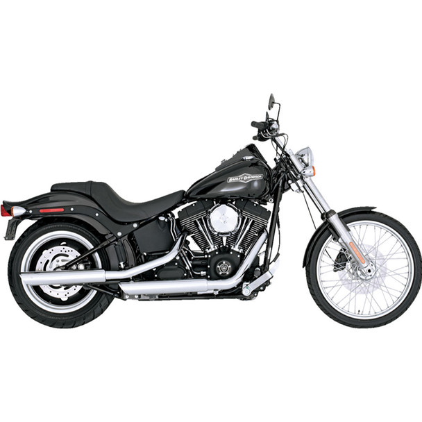 Vance & Hines - 3" Twin Slash Slip-On Mufflers fits '07-'09 Softail Models - Chrome