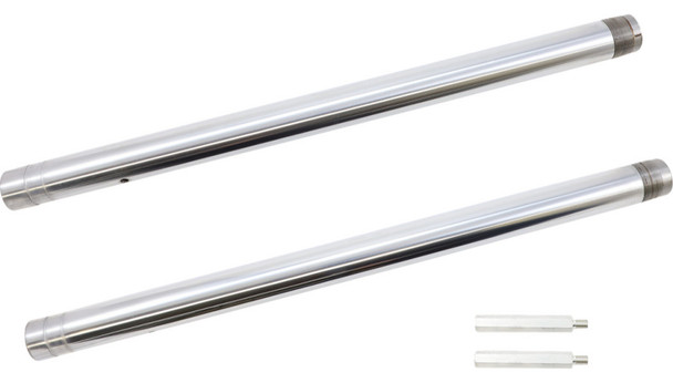 Custom Cycle Engineering - 43MM Inverted Hard Chrome Harley +4" Length Fork Tubes fits '18-'21 FLSB, '18-'20 FXDR/​FXDRS, '16-'20 XL1200CX, '09-'17 VRSCF/​VRSCDX Models