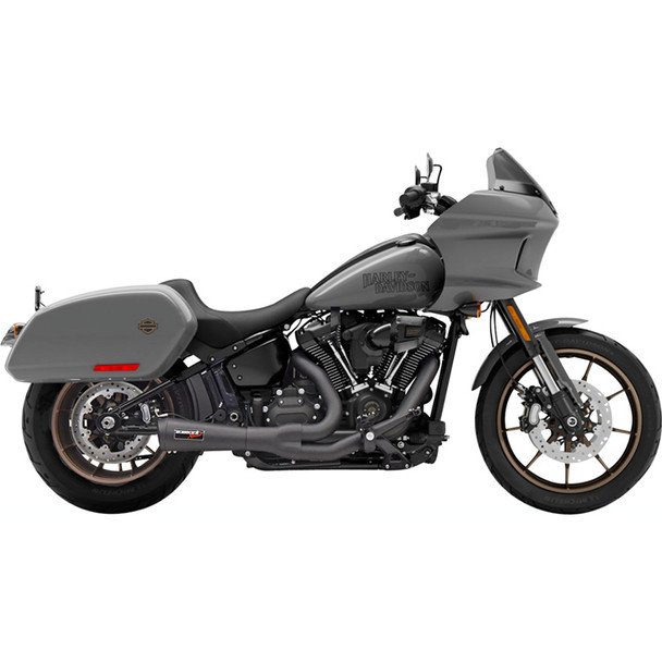 Bassani Exhaust - 2-into-1 Ripper Short Exhaust System fits '18-'23 Softail Models - Black