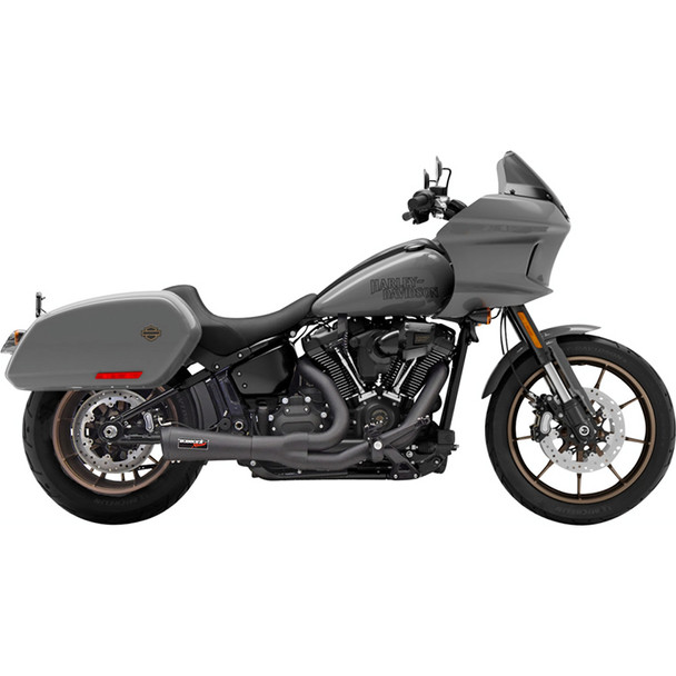 Bassani - 2-into-1 Ripper Short Exhaust System fits '18-'23 Softail Models - Black