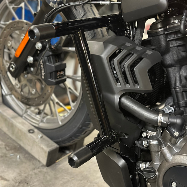Bung King - Revo Twin Two-Step Crash Bar fits '22 & Up Sportster Models
