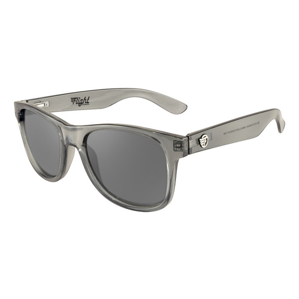 Flight Eyewear Elwood Classic Sunglasses - Grey Frames/ Smoked Lenses