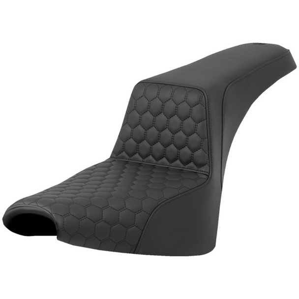 Saddlemen - Honeycomb Step-Up Seat fits '18-'23 FXBB/FXST Models (Black)