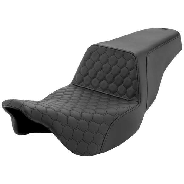 Saddlemen - Honeycomb Step-Up Seat fits '08-'23 Touring Models (Black)