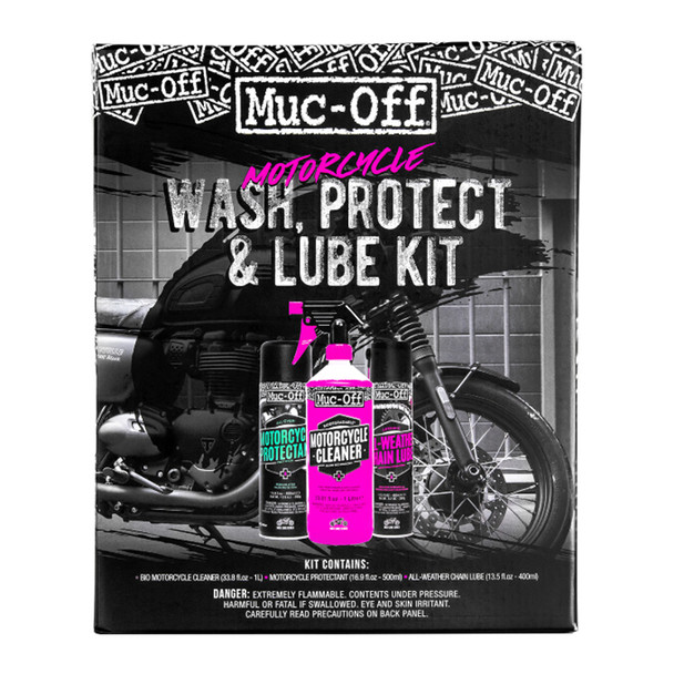 Muc-Off - Motorcycle Wash, Protect & Lube Kit