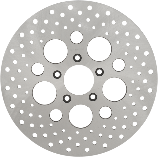 Drag Specialties - 11.5" Front Center Hub Mount Drilled Brake Rotor - Stainless Steel (Repl. OEM #'s 44156-00 & 44136-00)