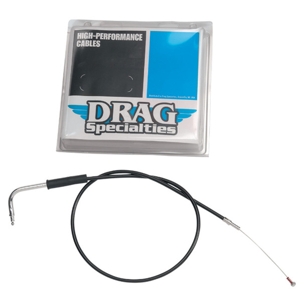 Drag Specialties - 32-1/2" Black Vinyl Throttle Cable (Repl. OEM #56355-96A/ 56356-96A)