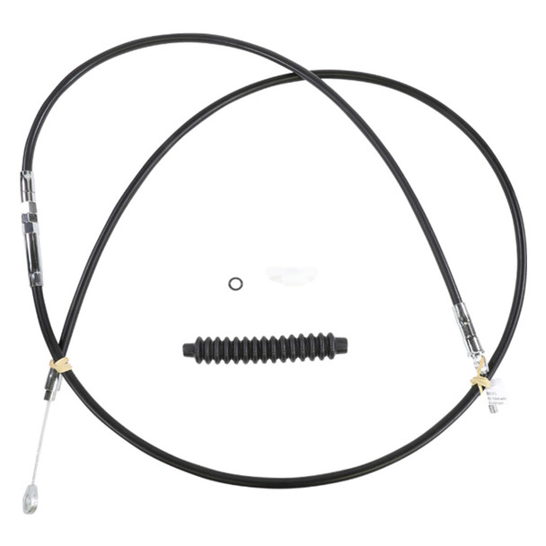 Drag Specialties - 78" Black Vinyl High-Efficiency Clutch Cable fits '08-'16 Harley Touring Models - Alternative Length