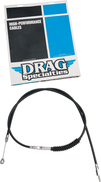 Drag Specialties - 68-11/16" Black Vinyl High-Efficiency Clutch Cable fits '87-'06 Big Twin/ '86-'13 Sportster Models (Except '06 Dyna Glide) - Alternative Length