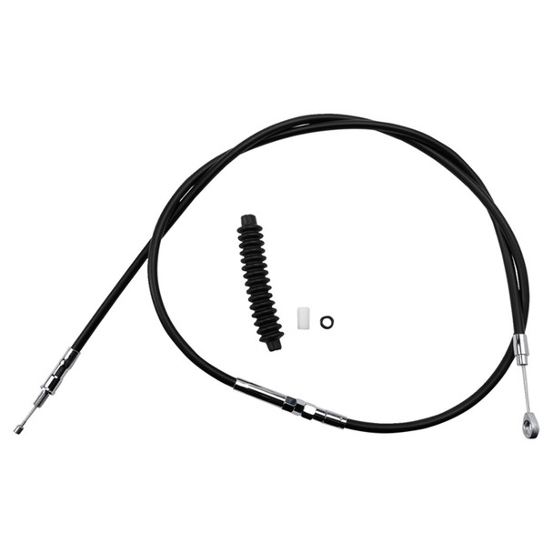 Drag Specialties - 66-5/8" Black Vinyl High-Efficiency Clutch Cable fits '87-'94 FXR Model - Alternative Length