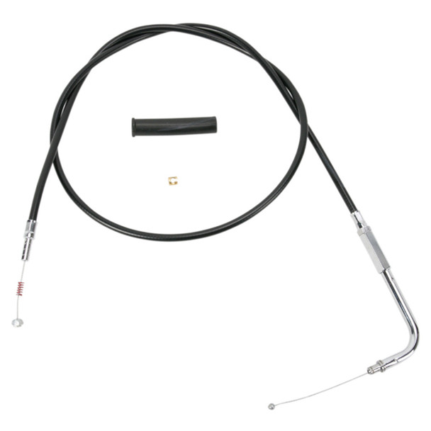 Drag Specialties - 48" Black Vinyl Idle Cable fits '02-'07 FLHT/I, FLHTC/I, FLTR/I Models - Alternative Length