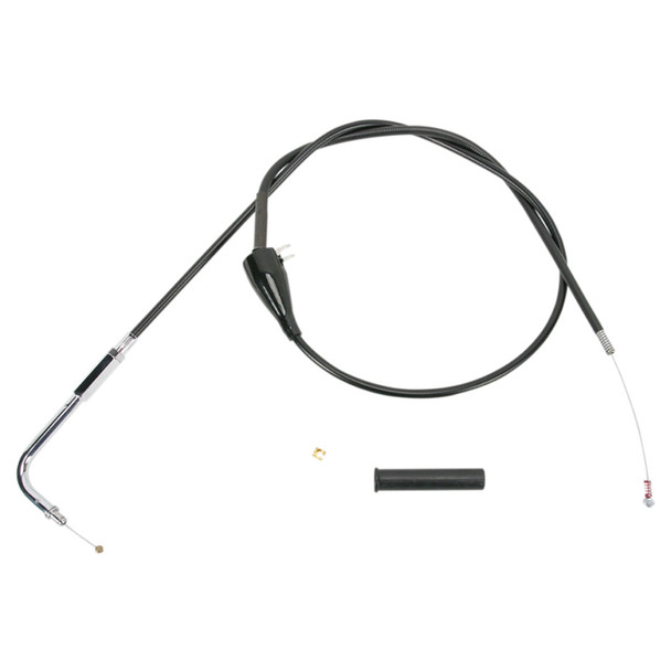 Drag Specialties - 56" Black Vinyl Idle Cable fits '02-'07 FLHR/I, FLHRC/I, FLHRS/I Models - Alternative Length