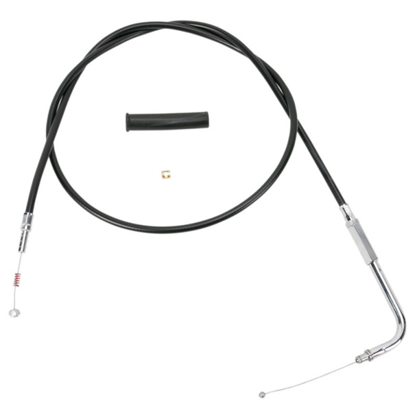 Drag Specialties - 58" Black Vinyl Idle Cable fits '96-'17 Big Twin, '07-'22 XL Models (Except '99-'01 EFI Dressers, '21-'22 XL S/RH 1250S, '22 Nightster/RH975) - Alternative Length