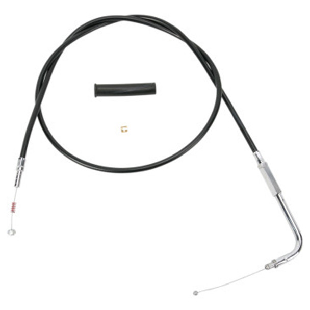 Drag Specialties - 50" Black Vinyl Idle Cable fits '96-'17 Big Twin, '07-'22 XL Models (Except '99-'01 EFI Dressers, '21-'22 XL S/RH 1250S, '22 Nightster/RH975) - Alternative Length