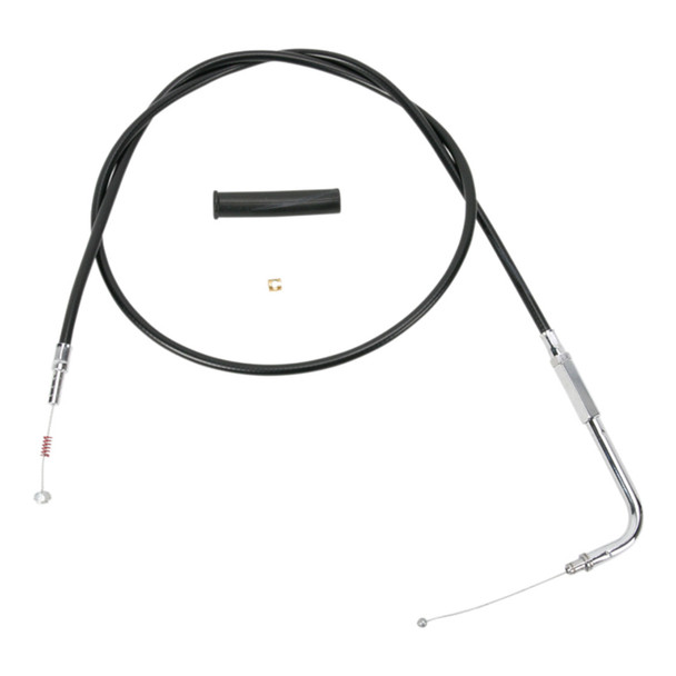 Drag Specialties - 36-1/2" Black Vinyl Idle Cable fits '88-'95 XL Sportster & '90-'95 Big Twin Models - Alternative Length