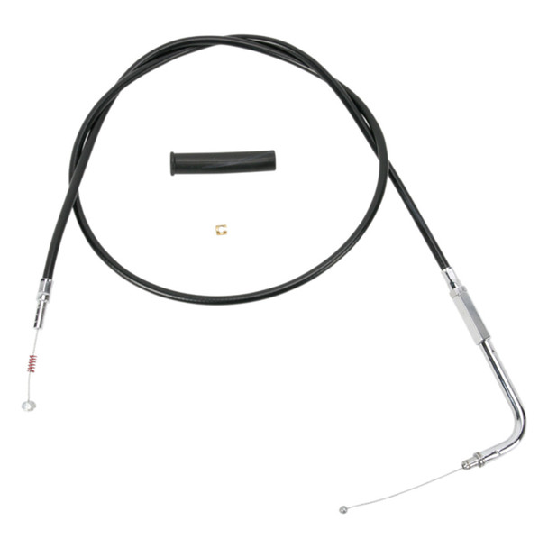 Drag Specialties - 42" Black Vinyl Idle Cable fits '88-'95 XL Sportster & '90-'95 Big Twin Models - Alternative Length