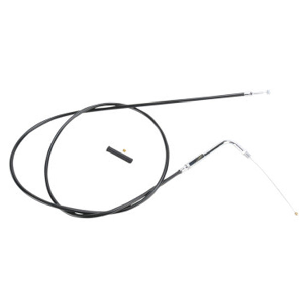 Drag Specialties - 52" Black Vinyl Throttle Cable fits '88-'95 XL Sportster & '90-'95 Big Twin Models - Alternative Length