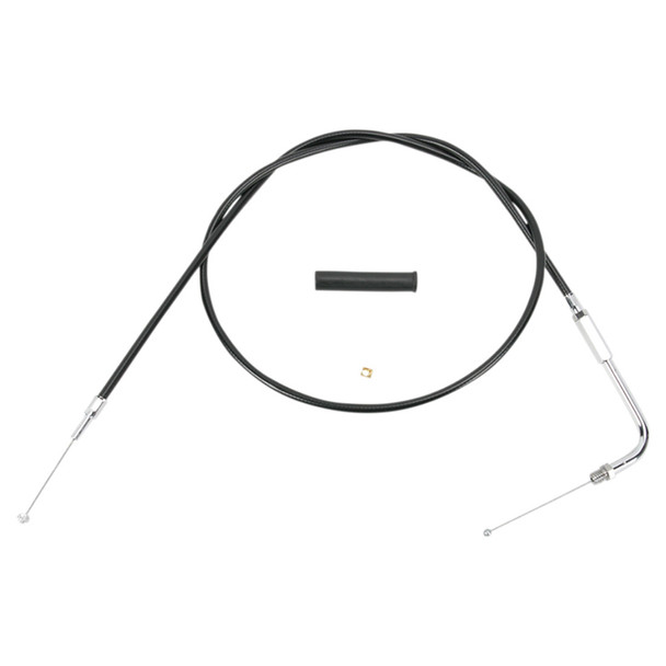 Drag Specialties - 36" Black Vinyl Throttle Cable fits '88-'95 XL Sportster & '90-'95 Big Twin Models - Alternative Length