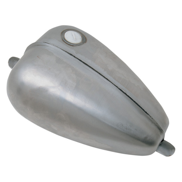 Drag Specialties - Ribbed Mustang Gas Tank W/ Threaded Gas Cap fits '82-E'96 Harley Davidson Model