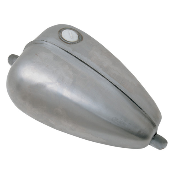 Drag Specialties - Ribbed Mustang Gas Tank W/ Threaded Gas Cap fits '82-E'96 Harley Davidson Models