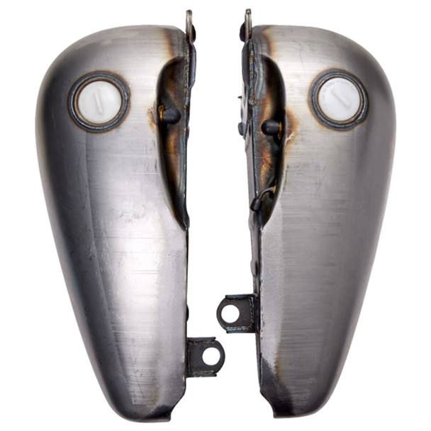 Drag Specialties - Fat Bob-Style Flatside Gas Tank '84-'99 FXST/​FLST, '85-'86 FX/​FXWG Models (Repl. OEM #61218-85/ 61426-85) - 3.5 Gallon