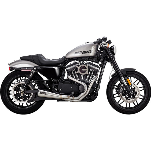 Vance & Hines - 2-into-1 Upsweep Exhaust System fits '04-'13 Sportster Models - Stainless Steel
