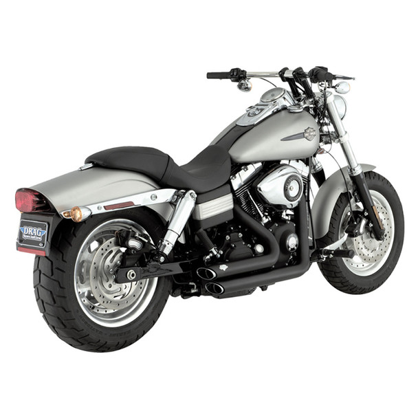 Vance & Hines - Shortshots Staggered Exhaust System fits '06-'09 Dyna Models - Matte Black