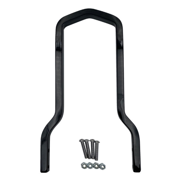Drag Specialties Square Short Sissy Bar - Black fits '04-'20 Sportster Models - 7.5" W