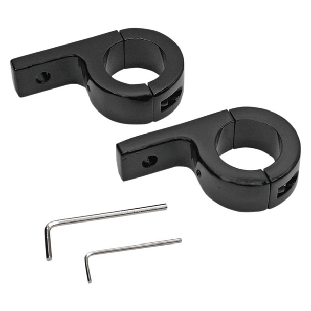 Custom Dynamics - 1.25" Fog Light Brackets - Black