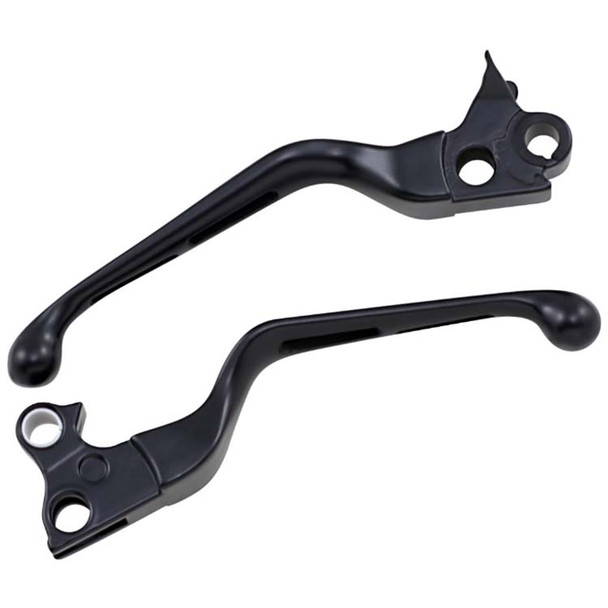 Drag Specialties - Slotted Wide Blade Lever Set fits '99-'17 Big Twin, '96-'03 Sportster Models (Except '15-'17 Softail, '16-'17 FXDLS, '08-'17 FLHT/​FLHR/​FLTR/​FLHX & H-D FL Trike)