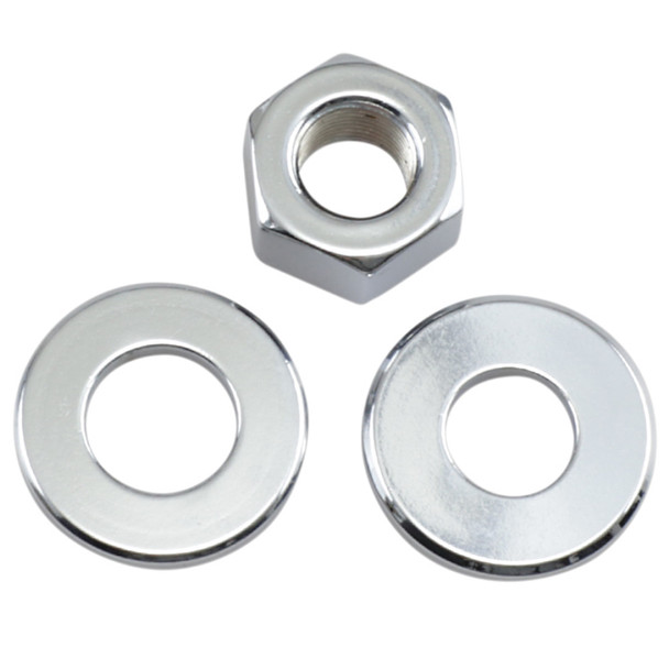 Colony - Rear Axle Nut/Washer Kit fits '73-'96 Big Twins, '79-'96 Sportster Models (OEM #33080-36, 6653, 7038, 7813)
