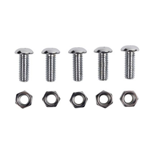 Colony - 8739-10 1" Button-Head Brake Rotor Mounting Hardware Kit w/ Nuts fits '73-'80 FL, '73 FX & Sportster Models (OEM #41198-73)