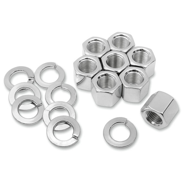 Colony - Cylinder Base Nut Kit fits '57-'85 Sportster Models (OEM #0123, 7804)