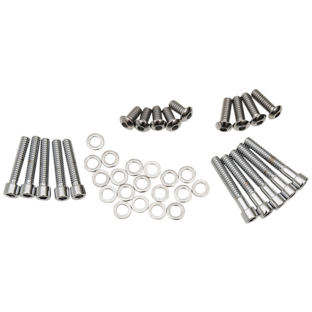 Colony - Polished Primary Cover Bolt Kit fits '99-'06 Touring Models (OEM #4718A, 4740A)