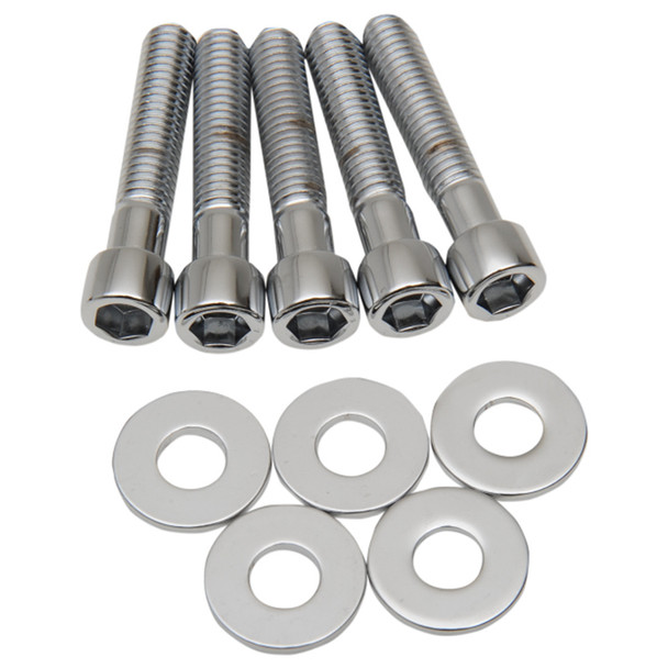 Colony - 2-1/4" Socket-Head Belt Pulley Mounting Hardware Kit with Washers fits '00-'06 Softail, '00-'05 Dyna Models (OEM #3737)