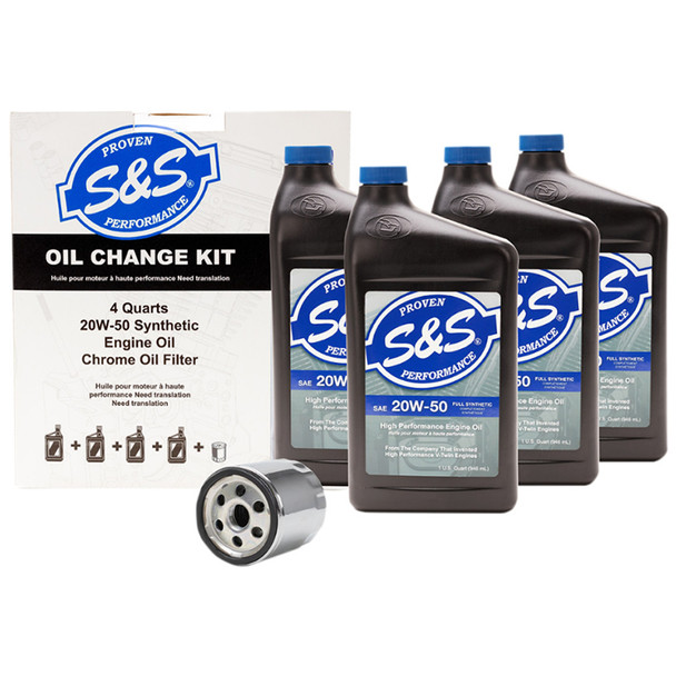S&S Cycle - Harley Oil Change Kit - 4 US Quarts