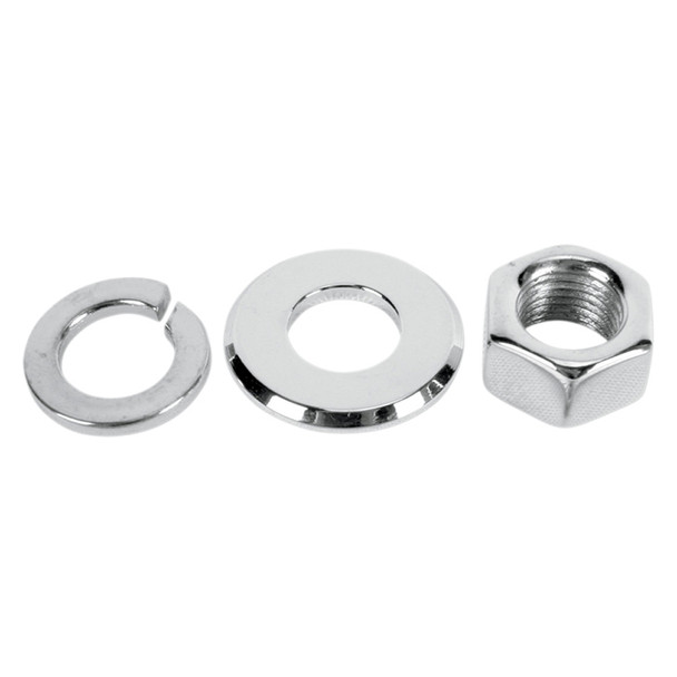 Colony - 8769-3 Front Axle Nut/Washer Kit fits '99-'07 FXDWG, '00-'06 FXST/​FLST, '99-'07 FLHT/​FLHR/​FLTR; 1/2”-20 Thread (OEM #6590HW, 7068, 7845)