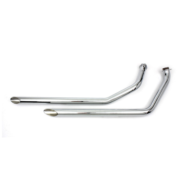 V-Twin - MCM Exhaust Drag Pipe Set Slash Cut fits '71-'84 FX Model
