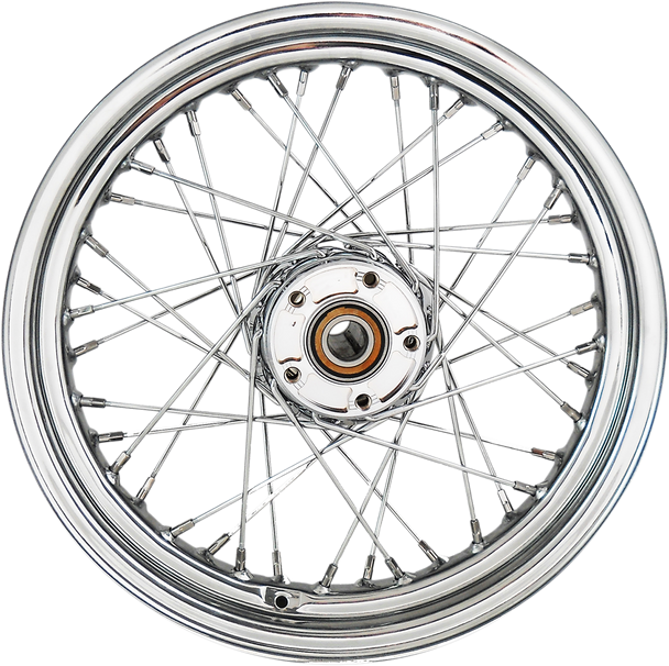 Drag Specialties - 40 Spoke Chrome Laced Wheel 16” x 3” fits '08-'17 FLSTC/​FLSTN (w/o ABS)