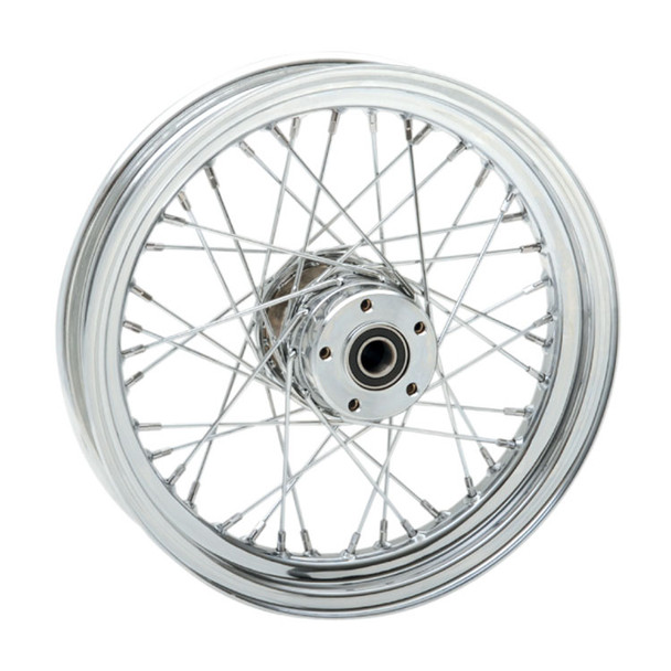 Drag Specialties - 40 Spoke Chrome Laced Wheel 16” x 3” fits '00-'07 Touring (OEM #40960-00)