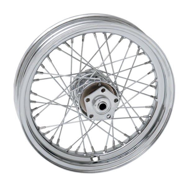 Drag Specialties - 40 Spoke Chrome Laced Wheel 16” x 3” fits '73-'84 FL, '73-'81 FX (OEM #40908-81)