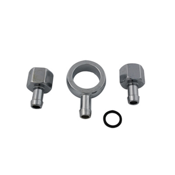 Colony - 7807-3 Chrome Gas Tank Fittings fits '40-'65 FL Model