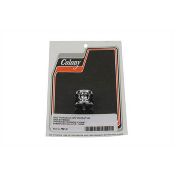 Colony - 7801-2 Chrome Gas Shut-Off Extension Knob fits '40-'65 FL Model (OEM #91690-49)
