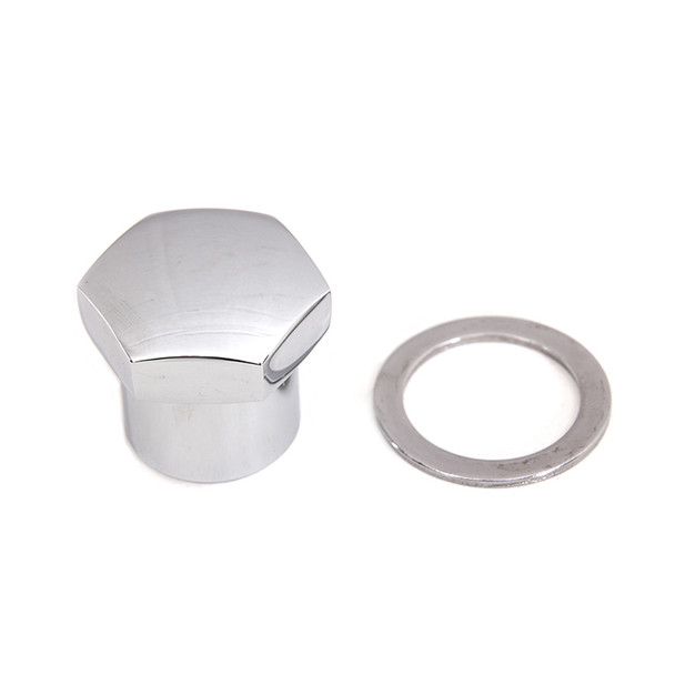 Colony - 7619-1 Chrome Domed Triple Tree Fork Stem Nut fits '71-'84 FX, '78-'87 Sportster Models (OEM #45718-71)