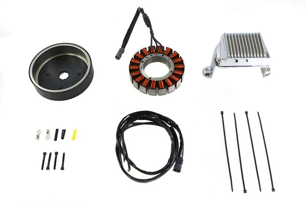 Volt Tech - 50 Amp Alternator Charging System Kit fits '89-'94 FXR, '89-'98 FLT Models