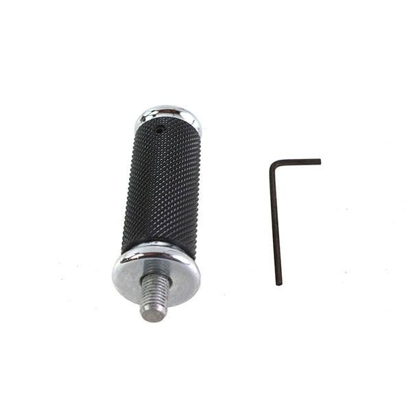 V-Twin - 2.5 Long Black Shifter Footpeg fits Custom Application