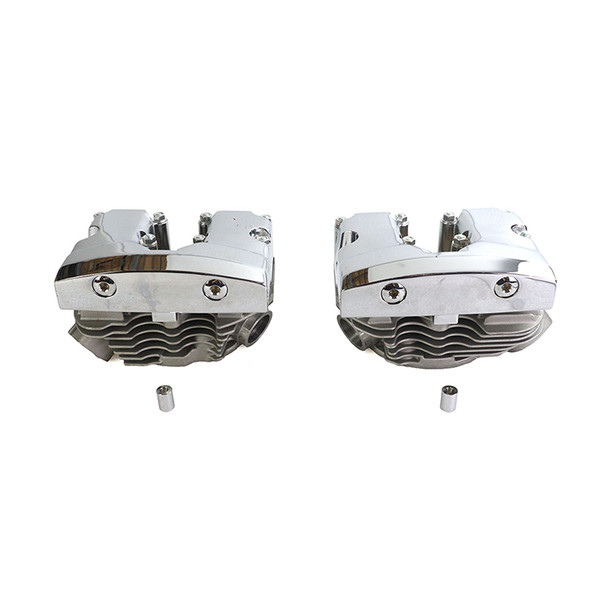V-Twin - Cylinder Head Set with Chrome Rocker Box fits '78-'84 FL/FX Models