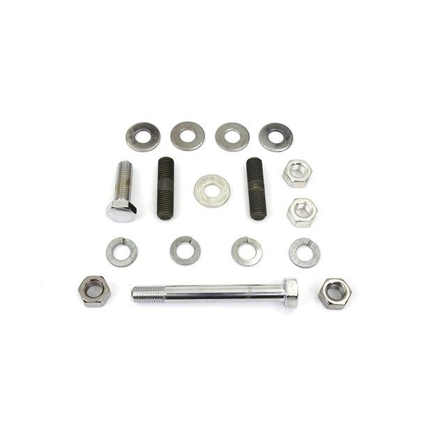 Colony - 9891-18 Chrome Gas Tank Mounting Kit fits '36-'40 EL, '41-'84 FL Models