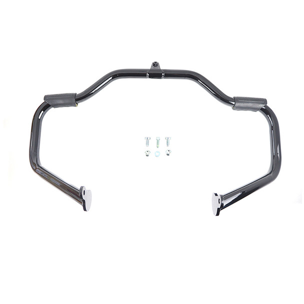 OE - Gloss Black Front Engine Bar with Footpeg Pads fits '09-Up Touring Model (OEM #49442-10A)